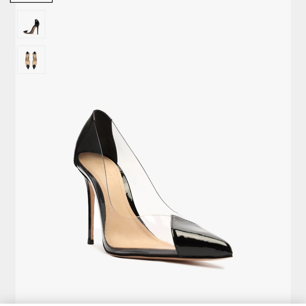 SCHUTZ Black and Tan Pointed Heels - Picture 3 of 8